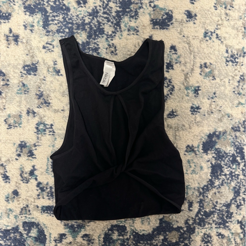 Black Tank with Cut-Out
